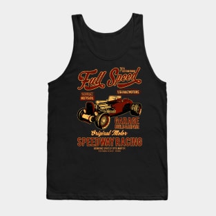 Full Speed Hot Rod Racing Tank Top